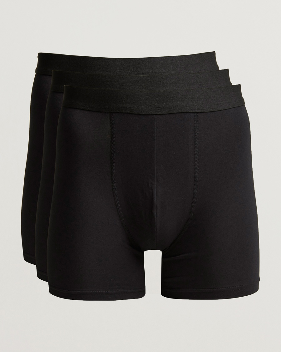Bread & Boxers 3-Pack Long Boxer Brief Black – Nero