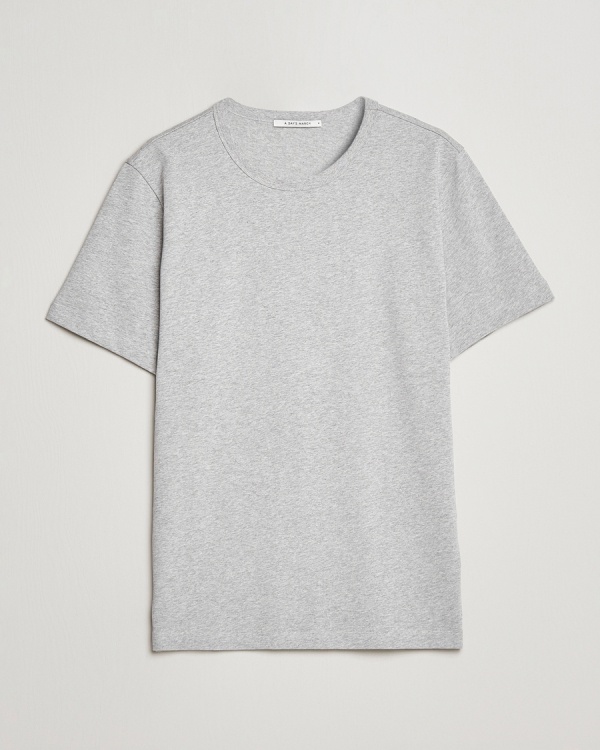 A Day's March Heavyweight T-Shirt Grey Melange – Grigio