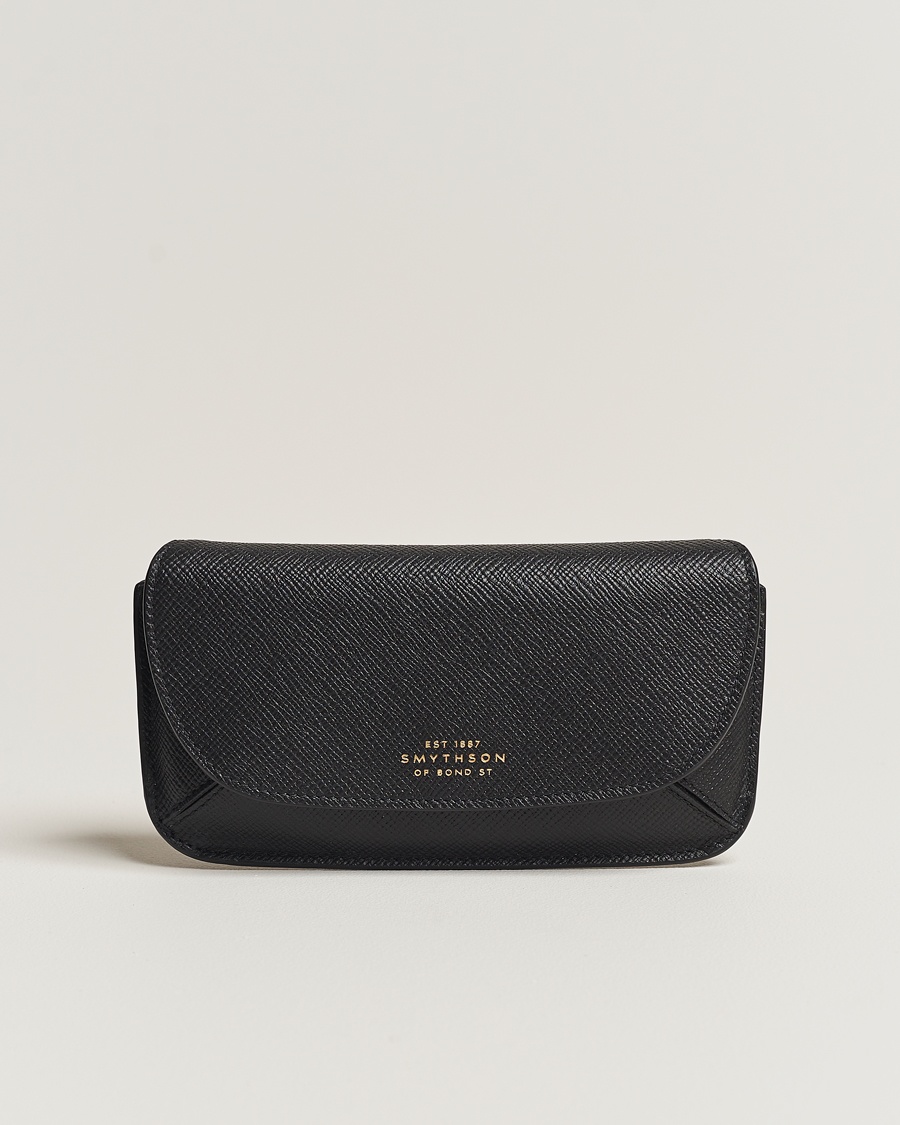 Smythson Panama Hard Sunglasses Case Black – Nero