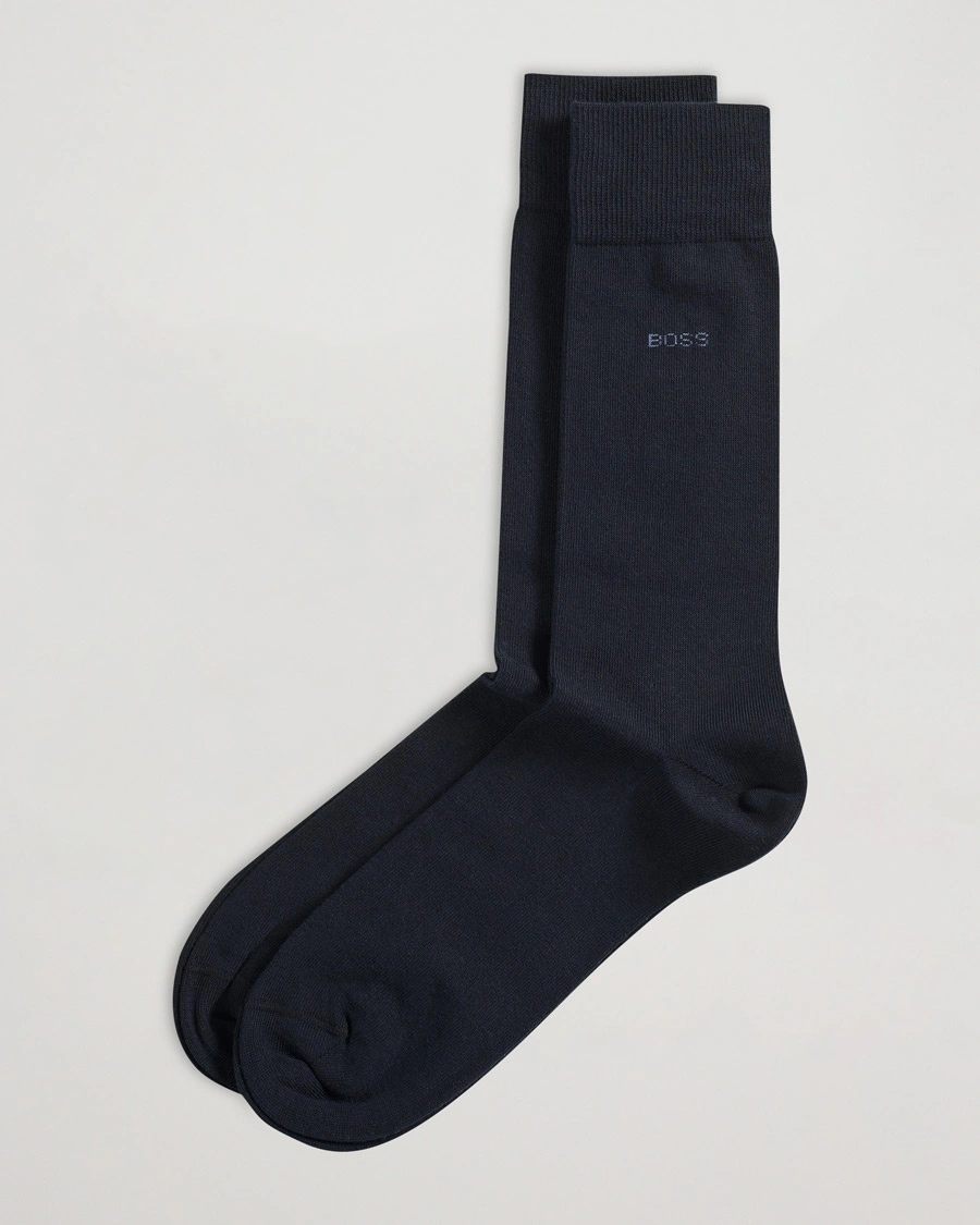 BOSS BLACK 2-Pack RS Uni Socks Dark Blue – Blu