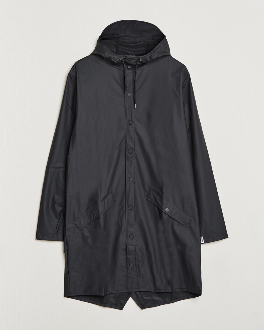 RAINS Long Jacket Black – Nero