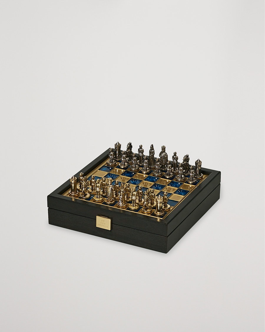 Manopoulos Byzantine Empire Chess Set Blue – Blu
