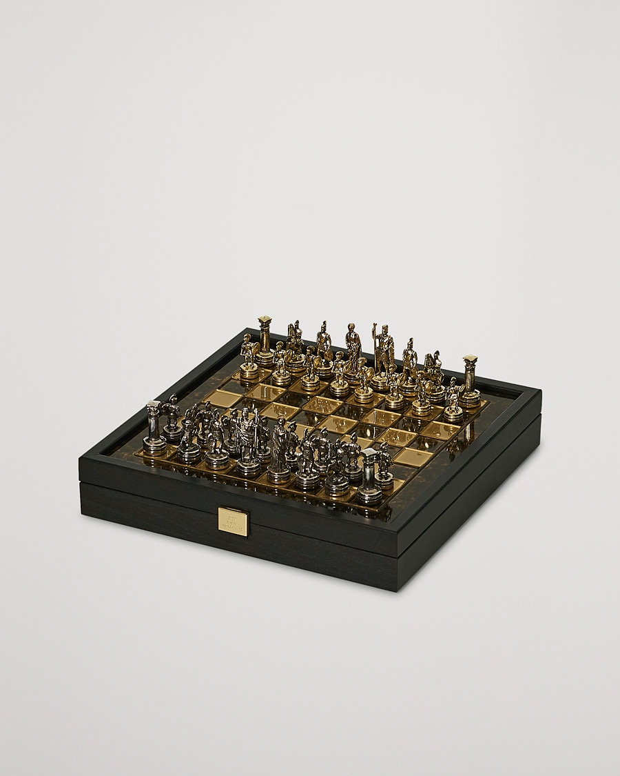Manopoulos Greek Roman Period Chess Set Brown – Marrone