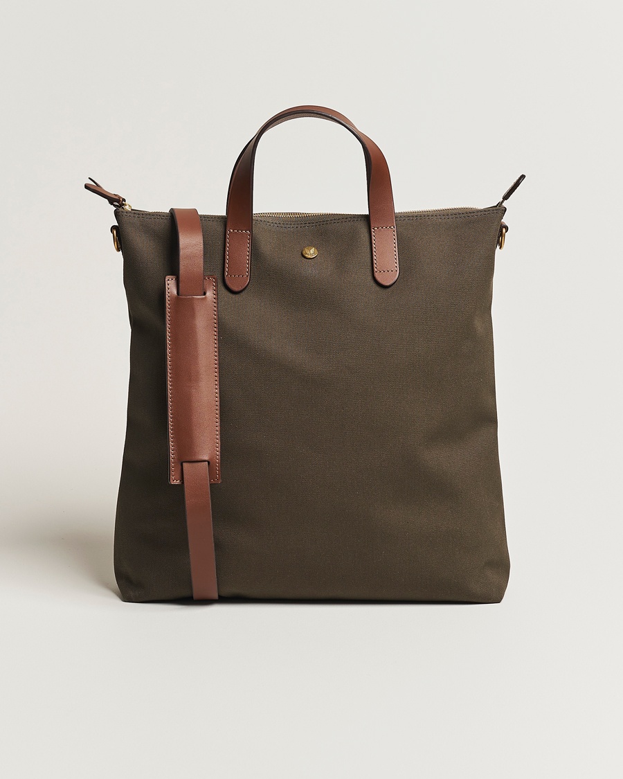 Mismo M/S Canvas Shopper Army/Cuoio – Verde