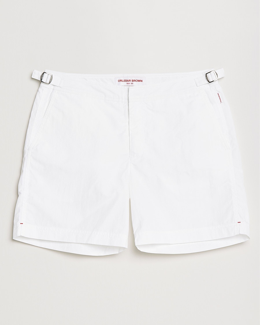 Orlebar Brown Bulldog II Medium Length Swim Shorts White – Bianco