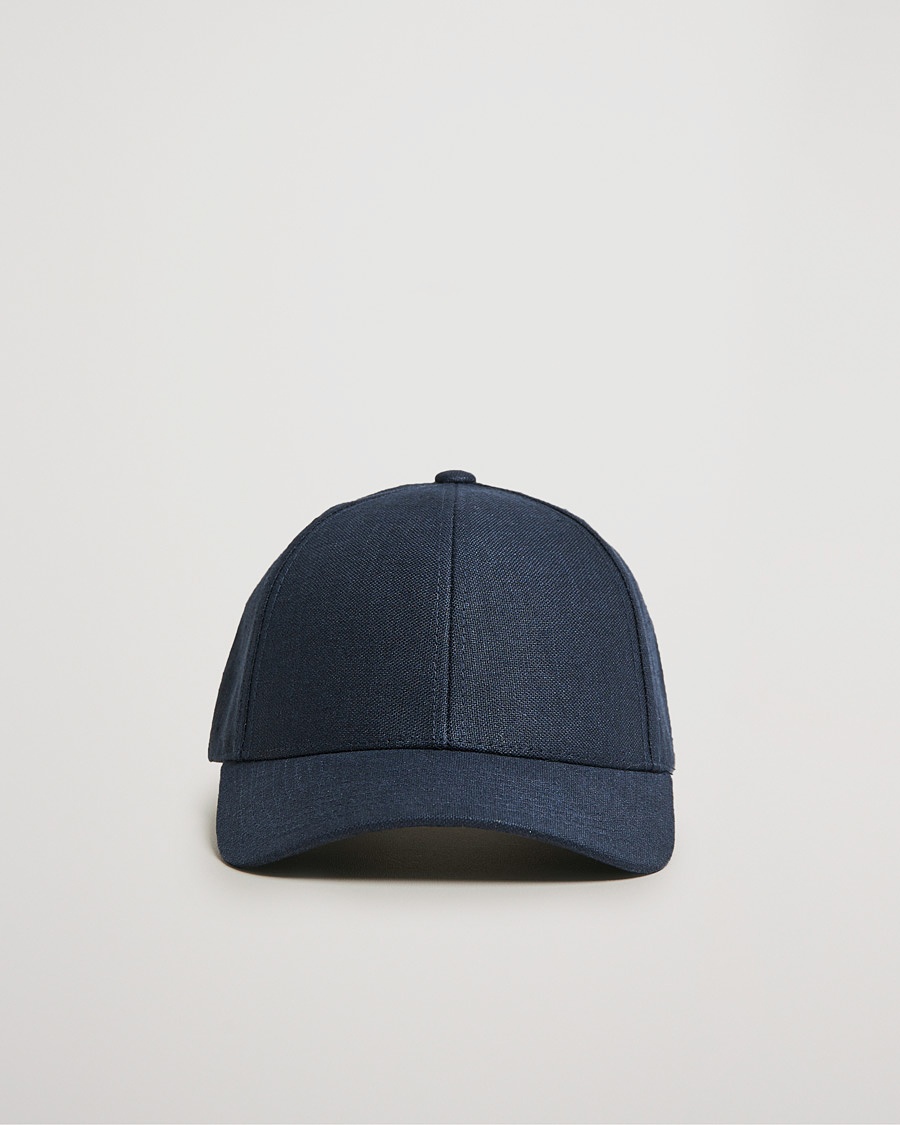 Varsity Headwear Linen Baseball Cap Deep Sea Navy – Blu
