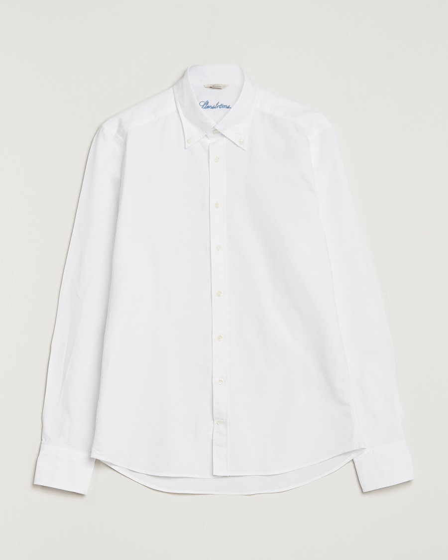 Stenströms Slimline Oxford Shirt White – Bianco
