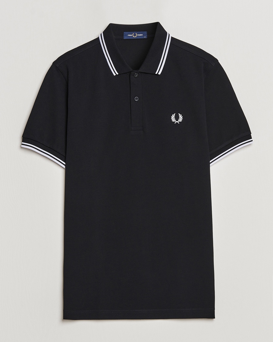 Fred Perry Twin Tipped Polo Shirt Black – Nero