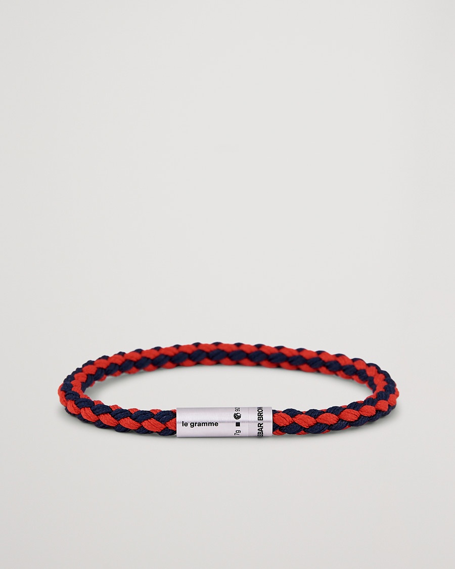 LE GRAMME X Orlebar Brown Nato Bracelet Navy/Red – Blu