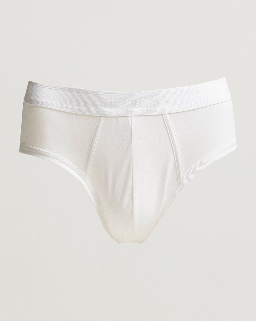 Zimmerli of Switzerland Mercerized Cotton Briefs White – Bianco