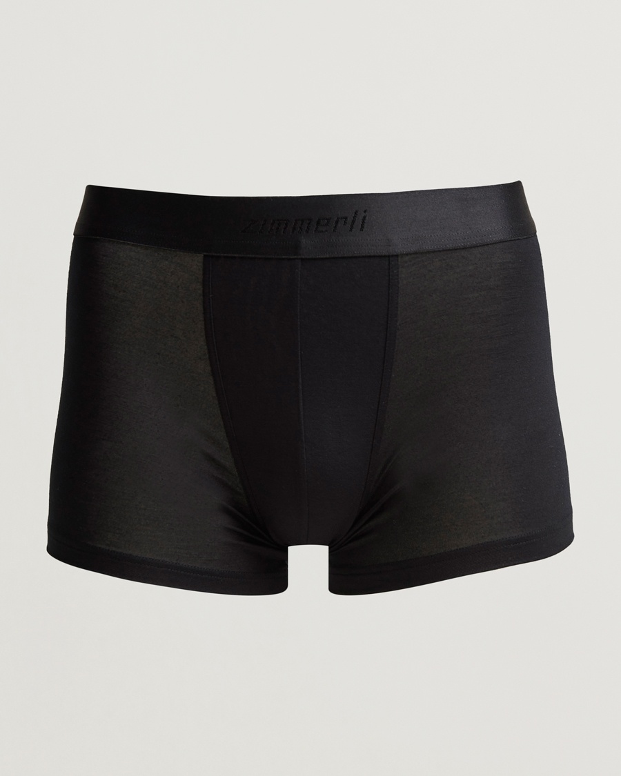 Zimmerli of Switzerland Micro Modal Boxer Briefs Black – Nero