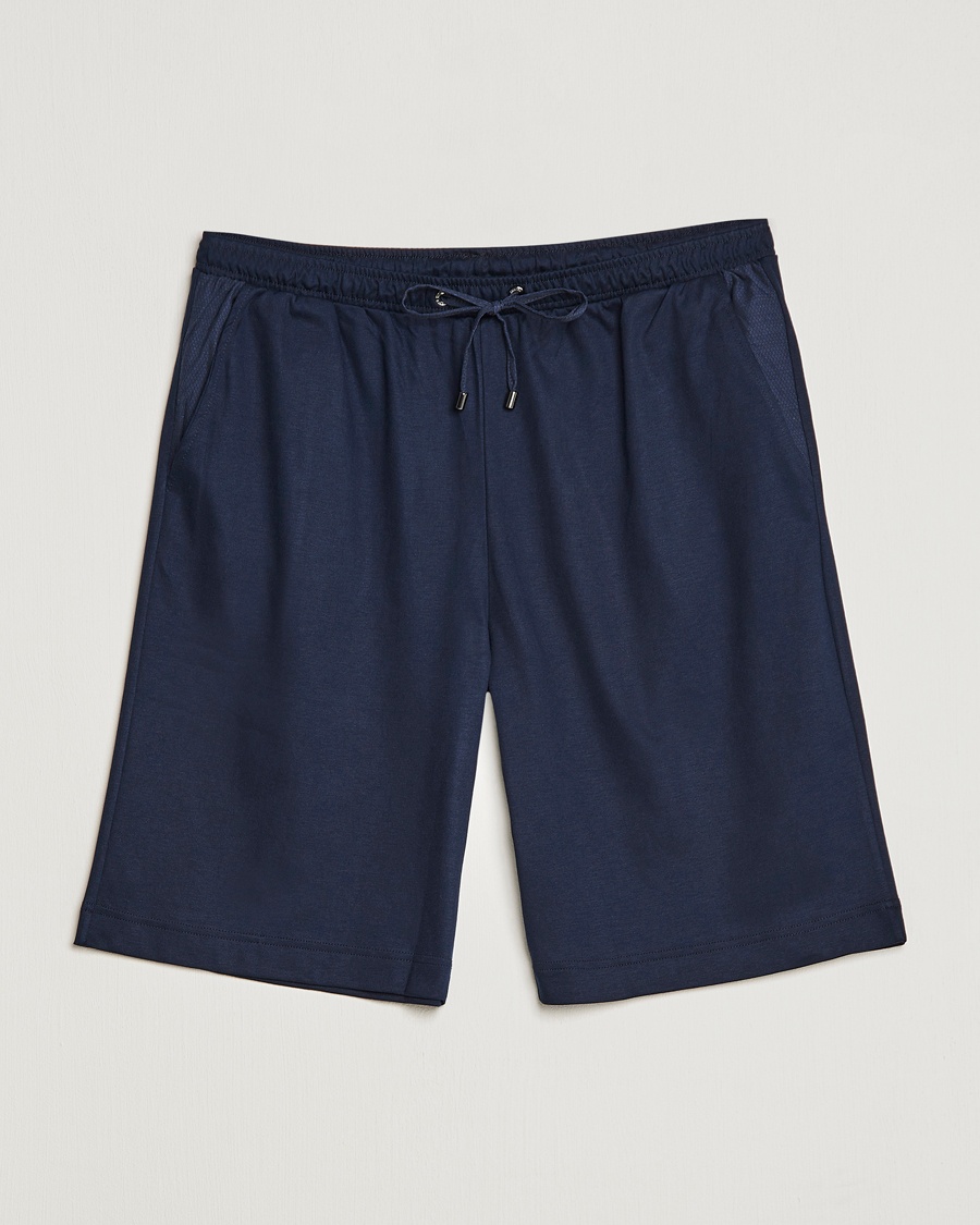 Zimmerli of Switzerland Cotton/Modal Loungewear Shorts Midnight – Blu