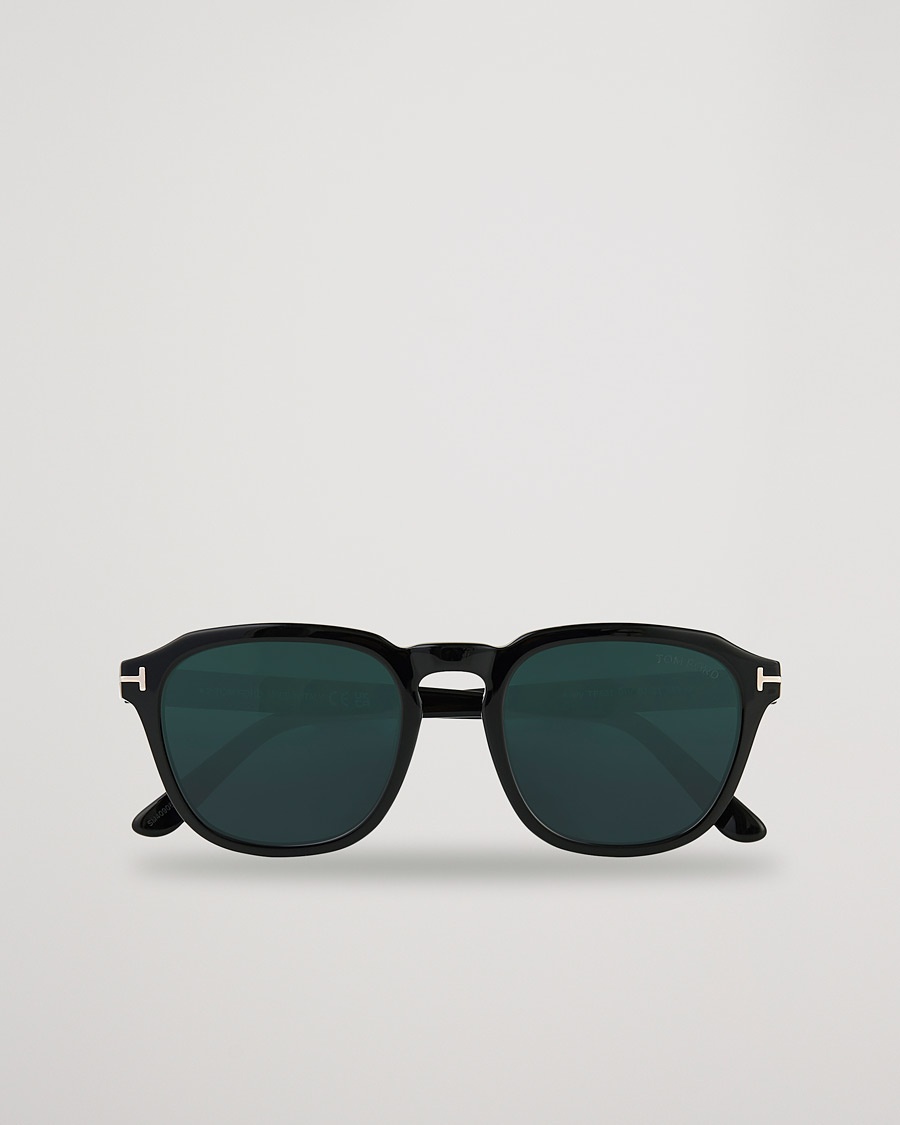 Tom Ford Avery Sunglasses Shiny Black/Blue – Nero