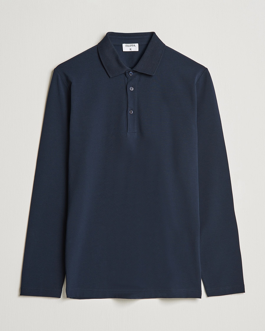 Filippa K Luke Lycra Poloshirt Navy – Blu