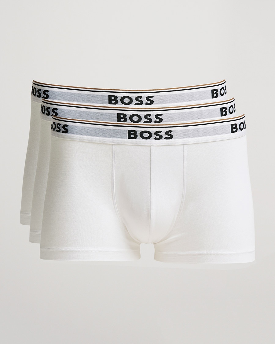 BOSS BLACK 3-Pack Trunk Boxer Shorts White – Bianco