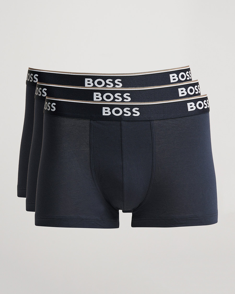 BOSS BLACK 3-Pack Trunk Boxer Shorts Open Blue – Blu