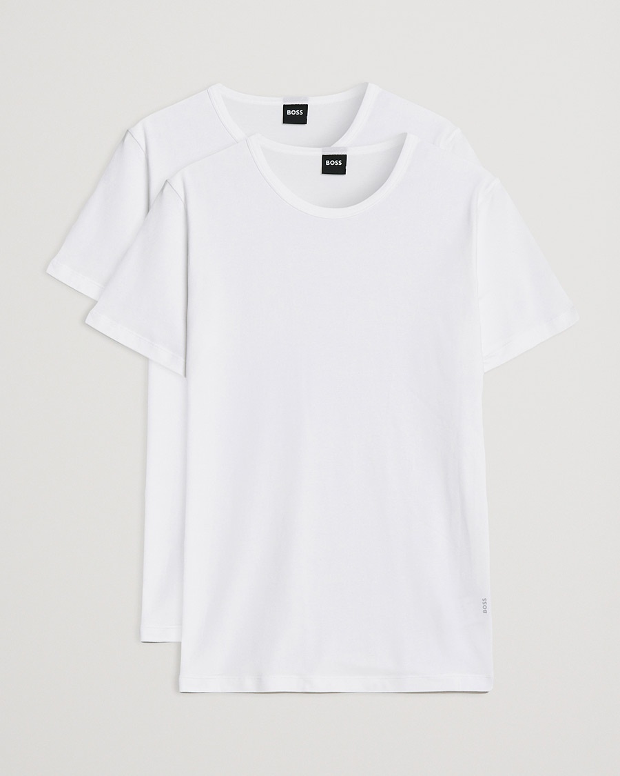 BOSS BLACK 2-Pack Crew Neck Slim Fit T-Shirt White – Bianco