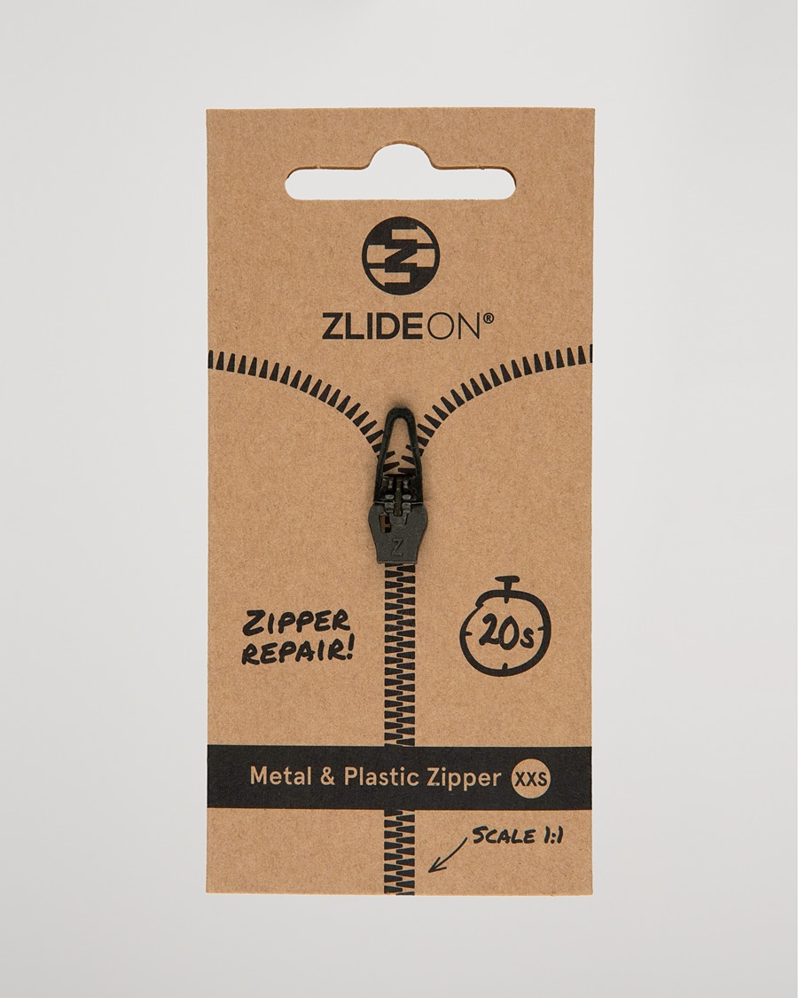 ZlideOn Normal Plastic & Metal Zipper Black XXS – Nero