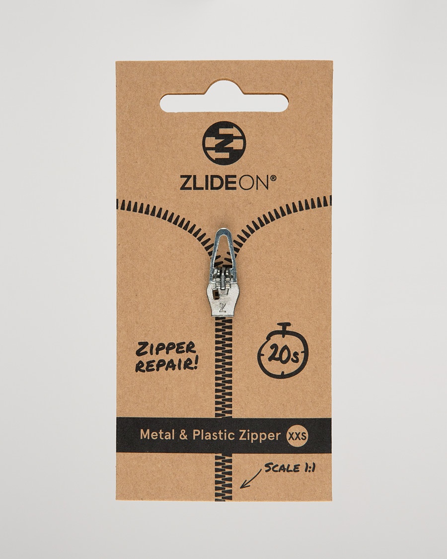 ZlideOn Normal Plastic & Metal Zipper Silver XXS – Argento
