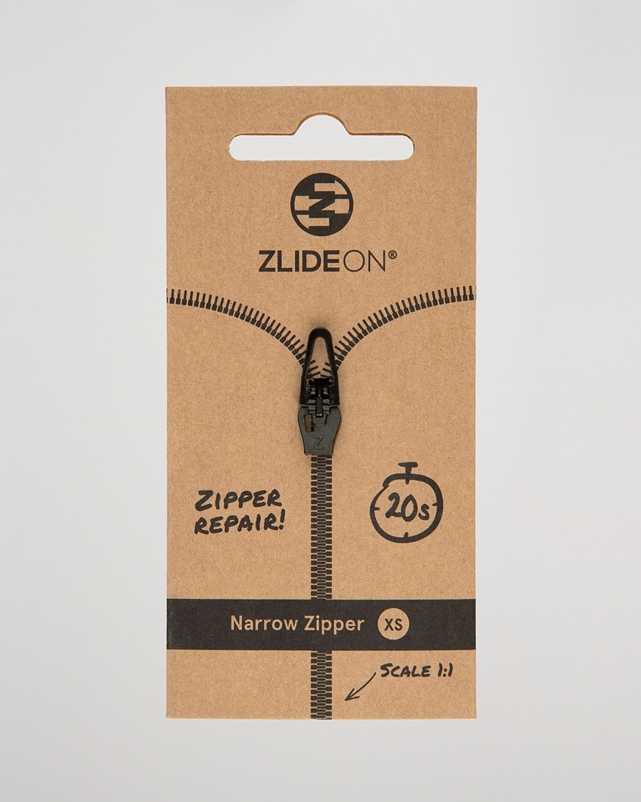 ZlideOn Narrow Zipper Black XS – Nero