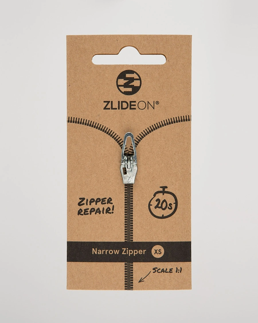 ZlideOn Narrow Zipper Silver XS – Argento