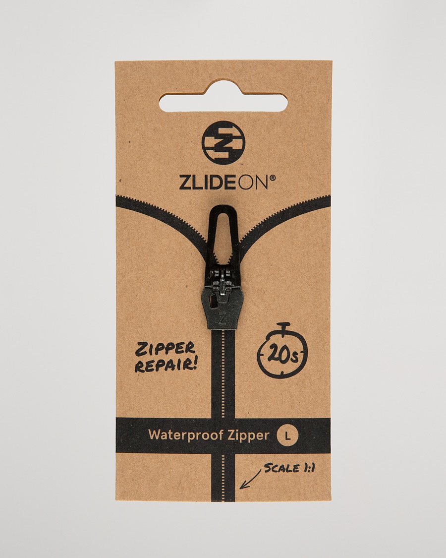 ZlideOn Waterproof Zipper Black L – Nero