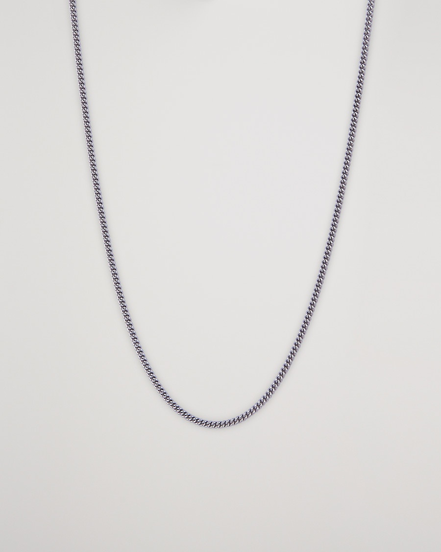 Tom Wood Curb Chain Slim Necklace Silver – Argento