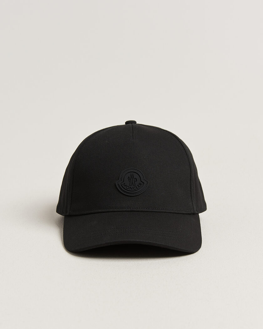 Moncler Tonal Logo Cap Black – Nero