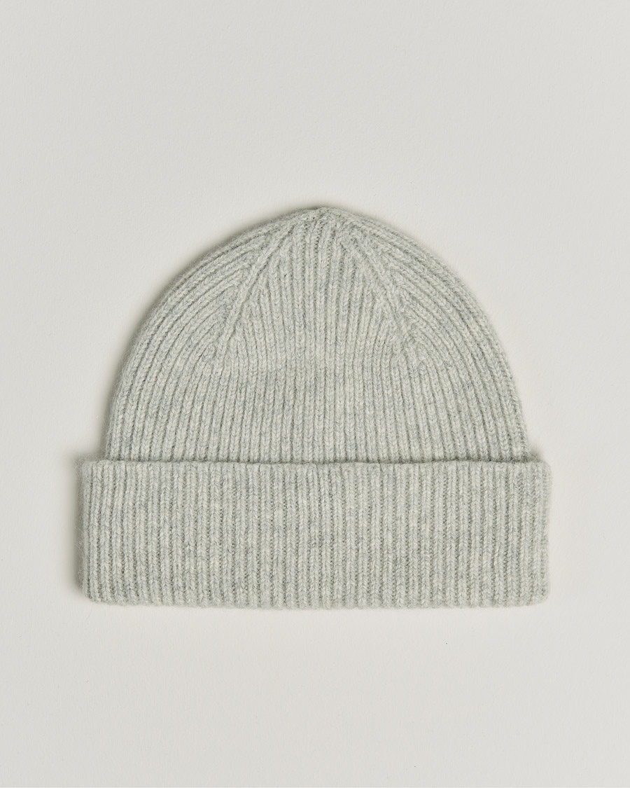 Le Bonnet Lambswool/Caregora Beanie Silver – Grigio
