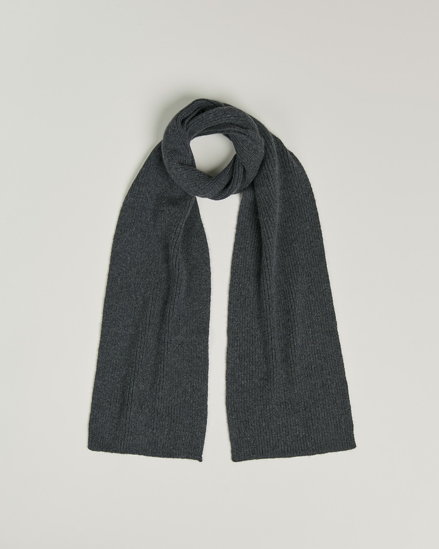 Le Bonnet Lambswool/Caregora Scarf Graphite – Grigio