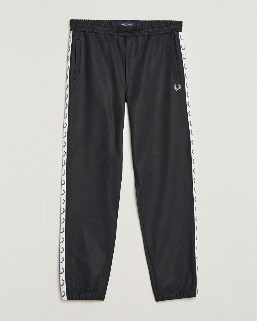Fred Perry Taped Track Pants Black – Nero