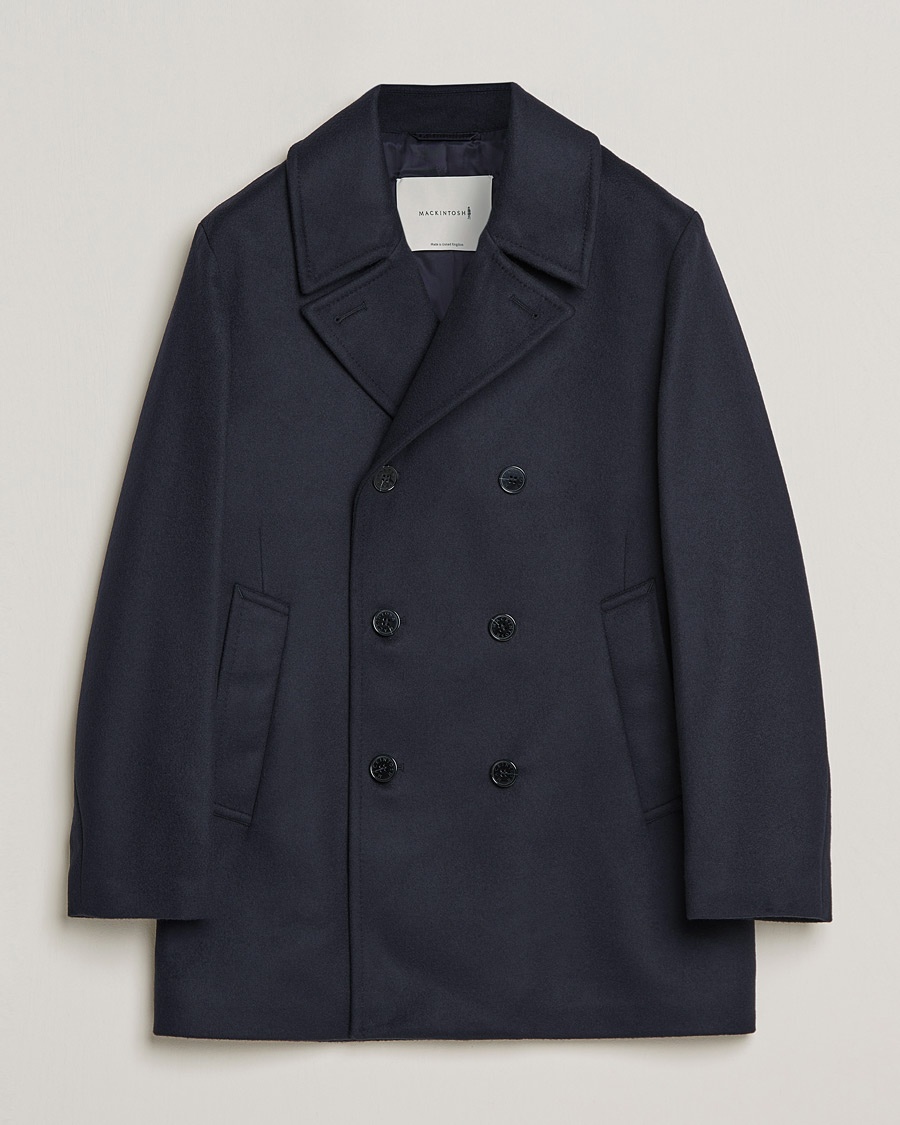 Mackintosh Dalton Wool/Cashmere Peacoat Navy – Blu