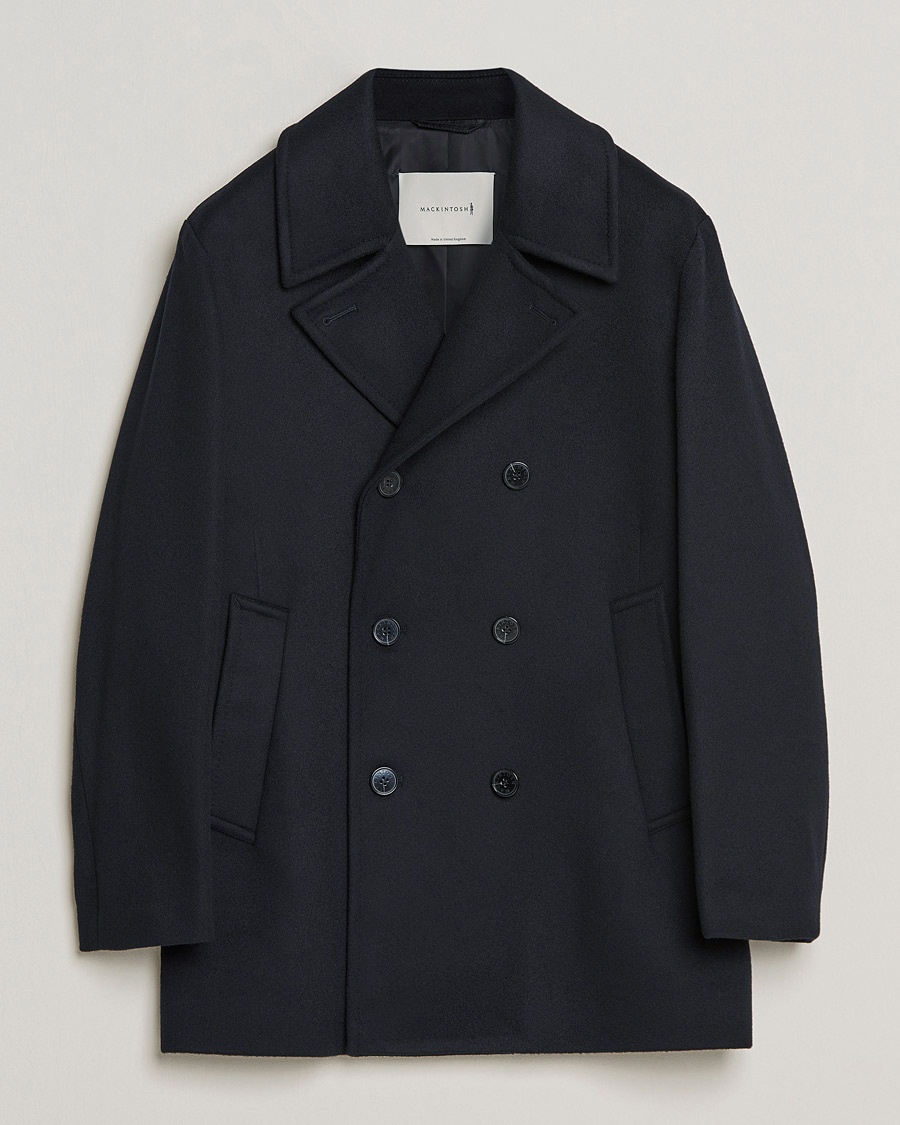 Mackintosh Dalton Wool/Cashmere Peacoat Black – Nero