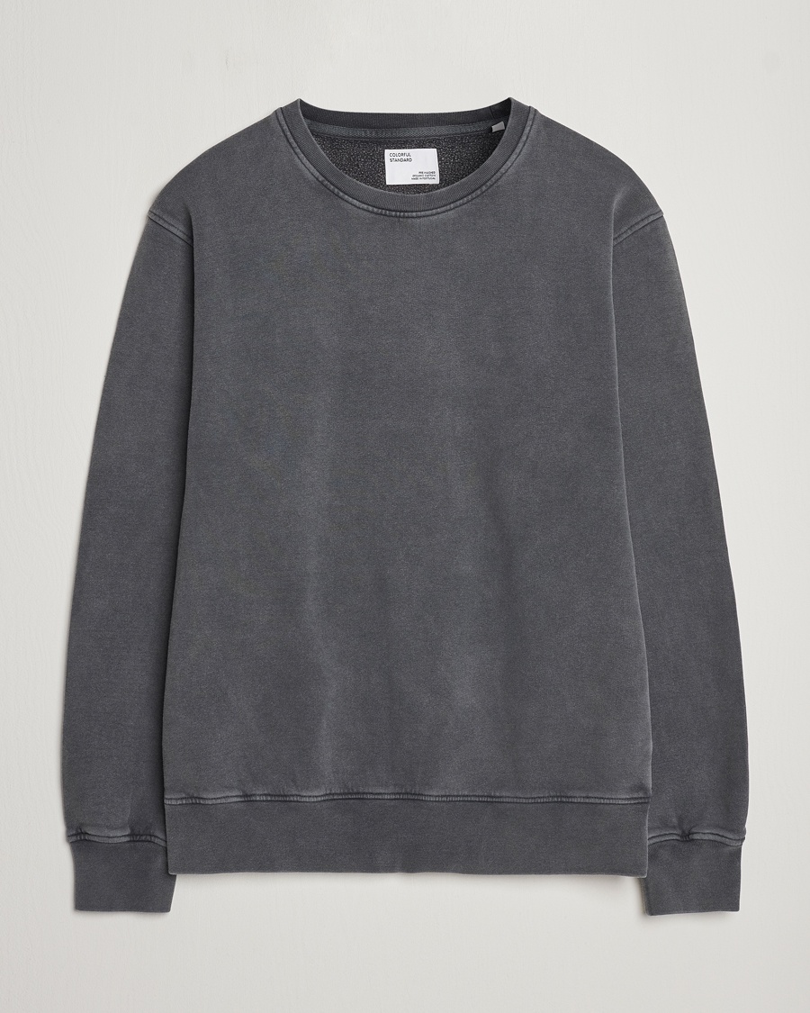 Colorful Standard Classic Organic Crew Neck Sweat Faded Black – Grigio