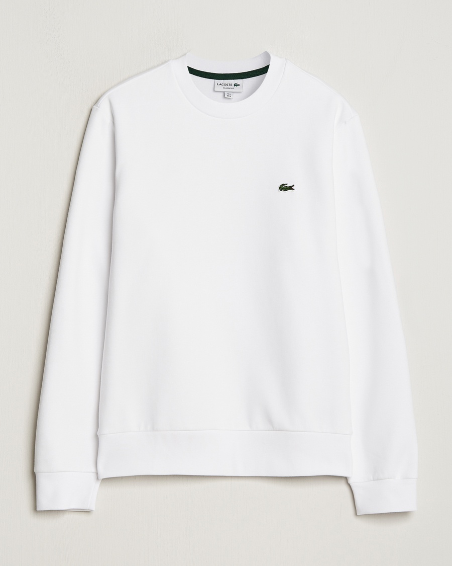 Lacoste Crew Neck Sweatshirt White – Bianco
