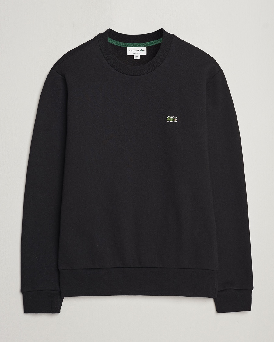 Lacoste Crew Neck Sweatshirt Black – Nero
