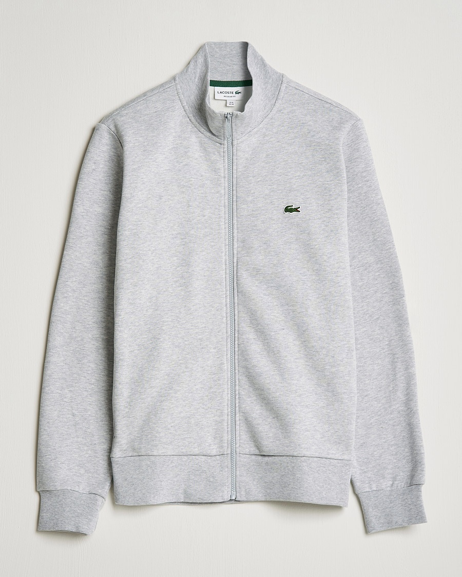 Lacoste Full Zip Sweater Silver Chine – Grigio