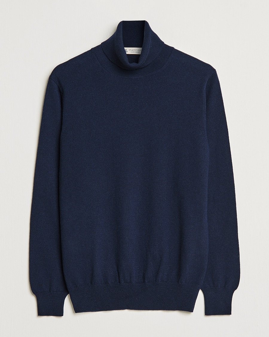 Piacenza Cashmere Cashmere Rollneck Sweater Navy – Blu
