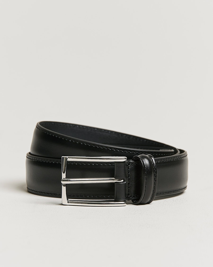 Anderson's Leather Suit Belt 3 cm Black – Nero