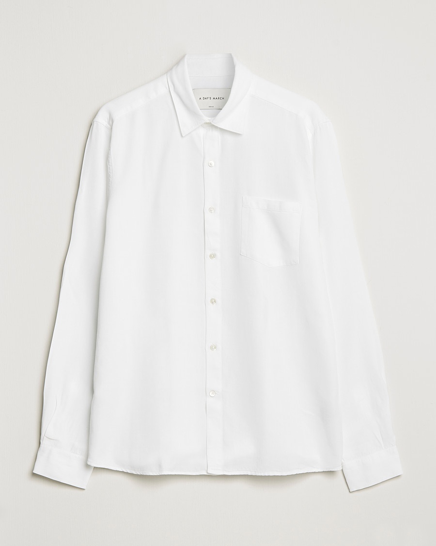 A Day's March Daintree Lyocell Shirt White – Bianco
