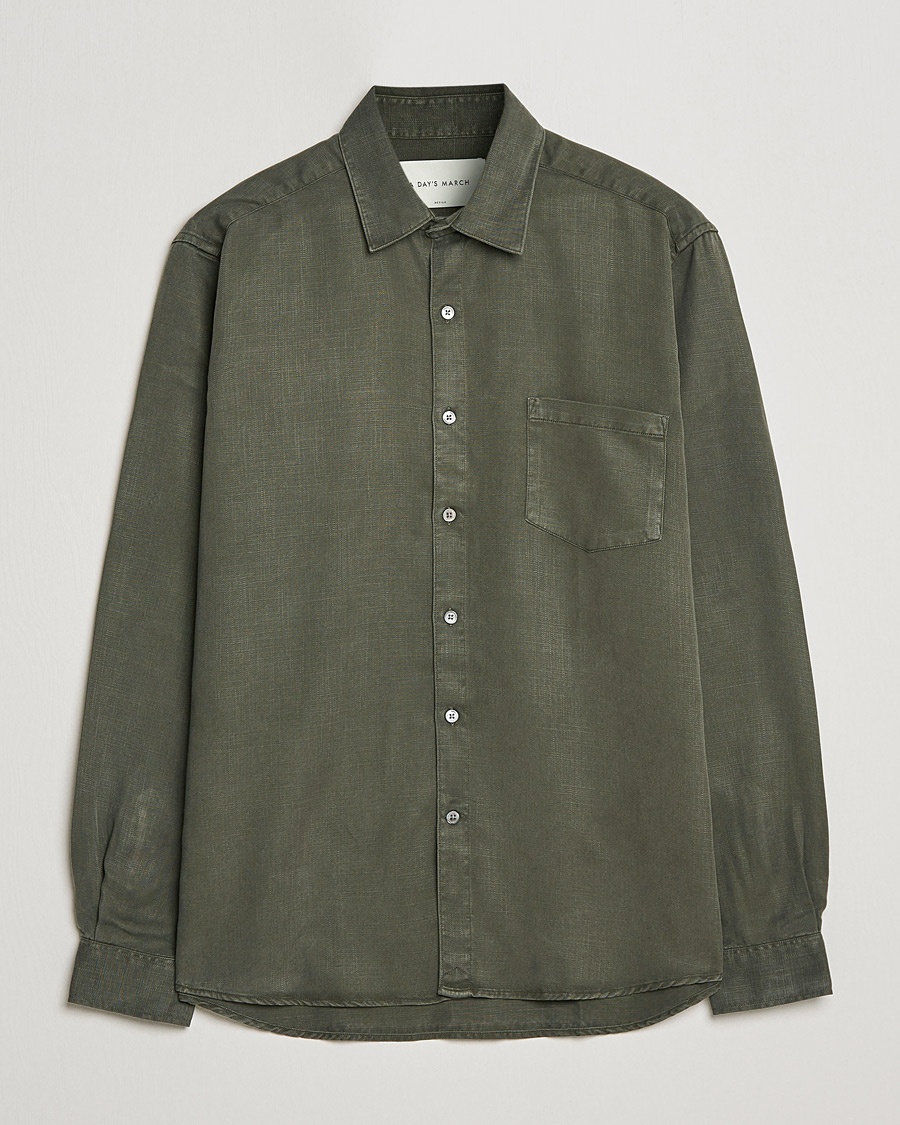 A Day's March Daintree Lyocell Shirt Olive – Verde