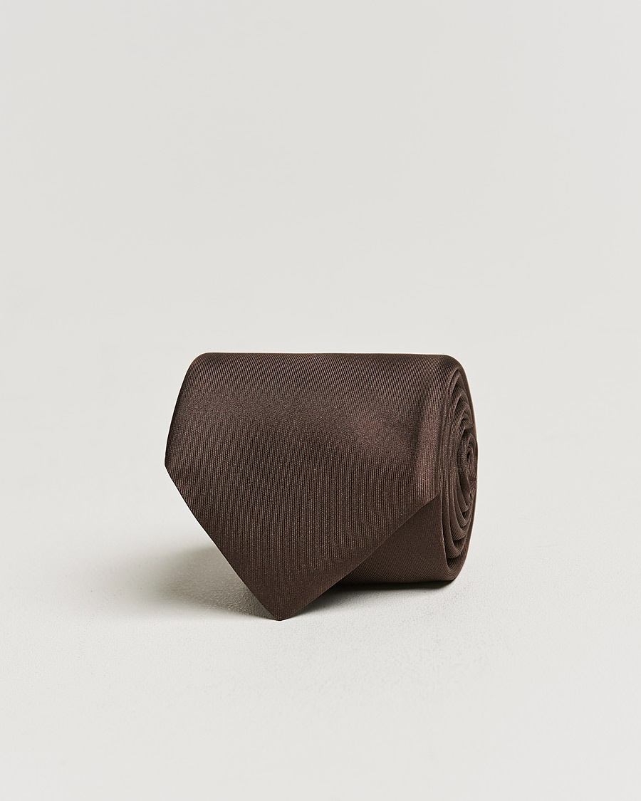 Stenströms Silk Tie Brown – Marrone