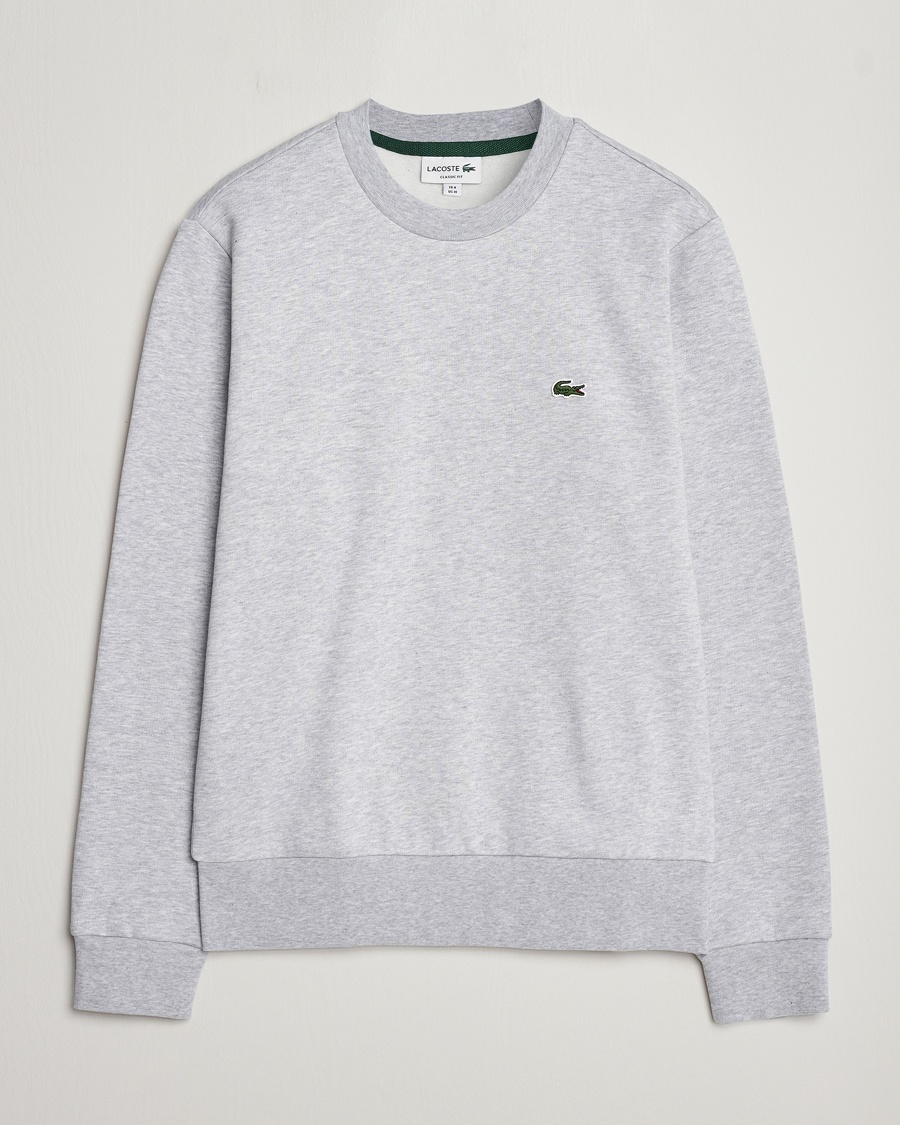 Lacoste Crew Neck Sweatshirt Silver Chine – Grigio