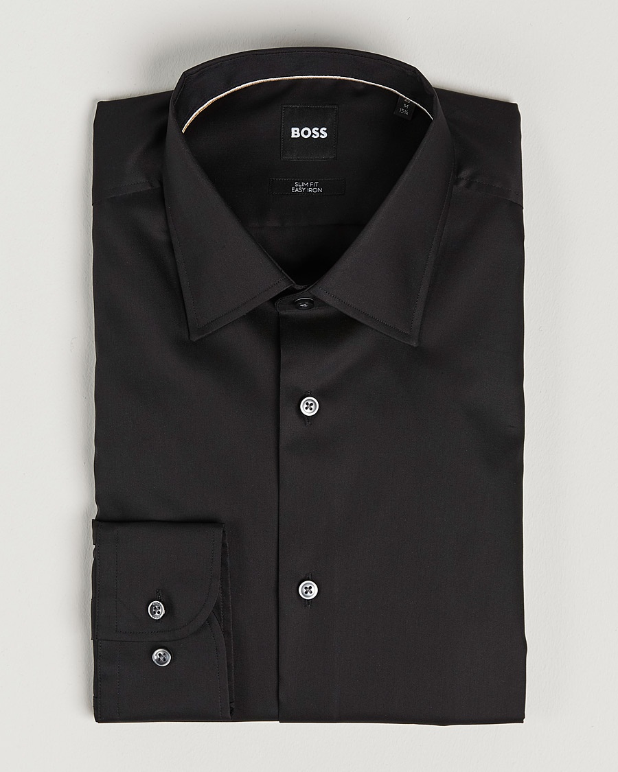 BOSS BLACK Hank Slim Fit Shirt Black – Nero