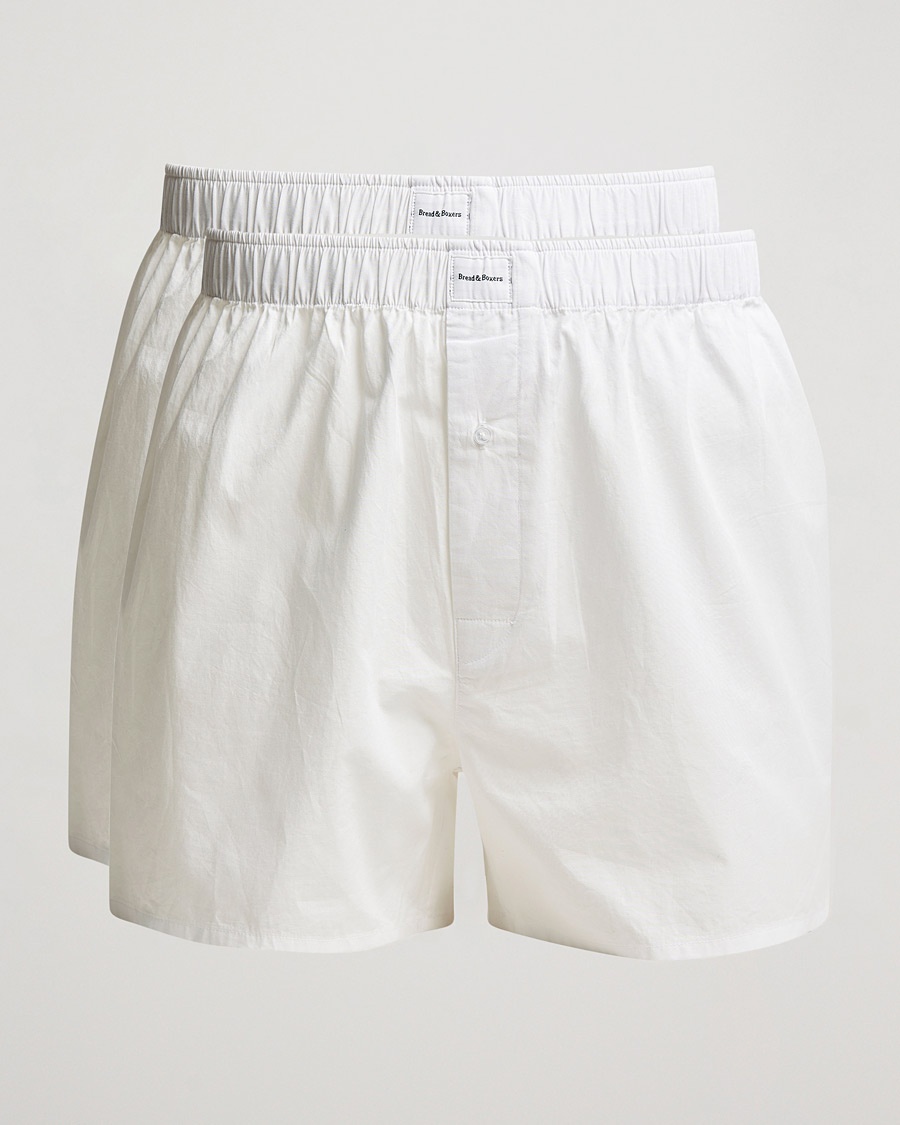 Bread & Boxers 2-Pack Boxer Shorts White – Bianco