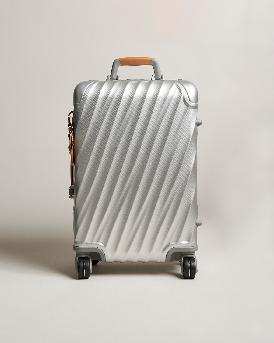 TUMI International Carry-on Aluminum Trolley Texture Silver – Argento