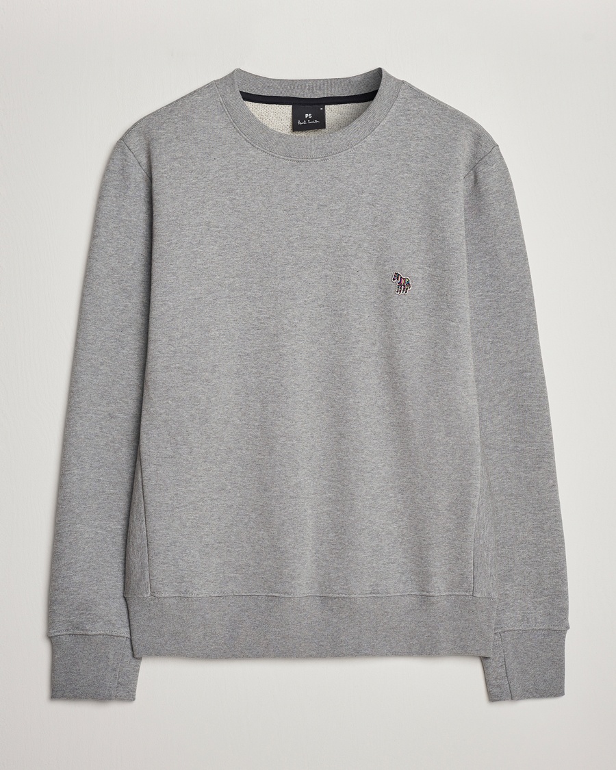 PS Paul Smith Zebra Organic Cotton Sweatshirt Grey Melange – Grigio
