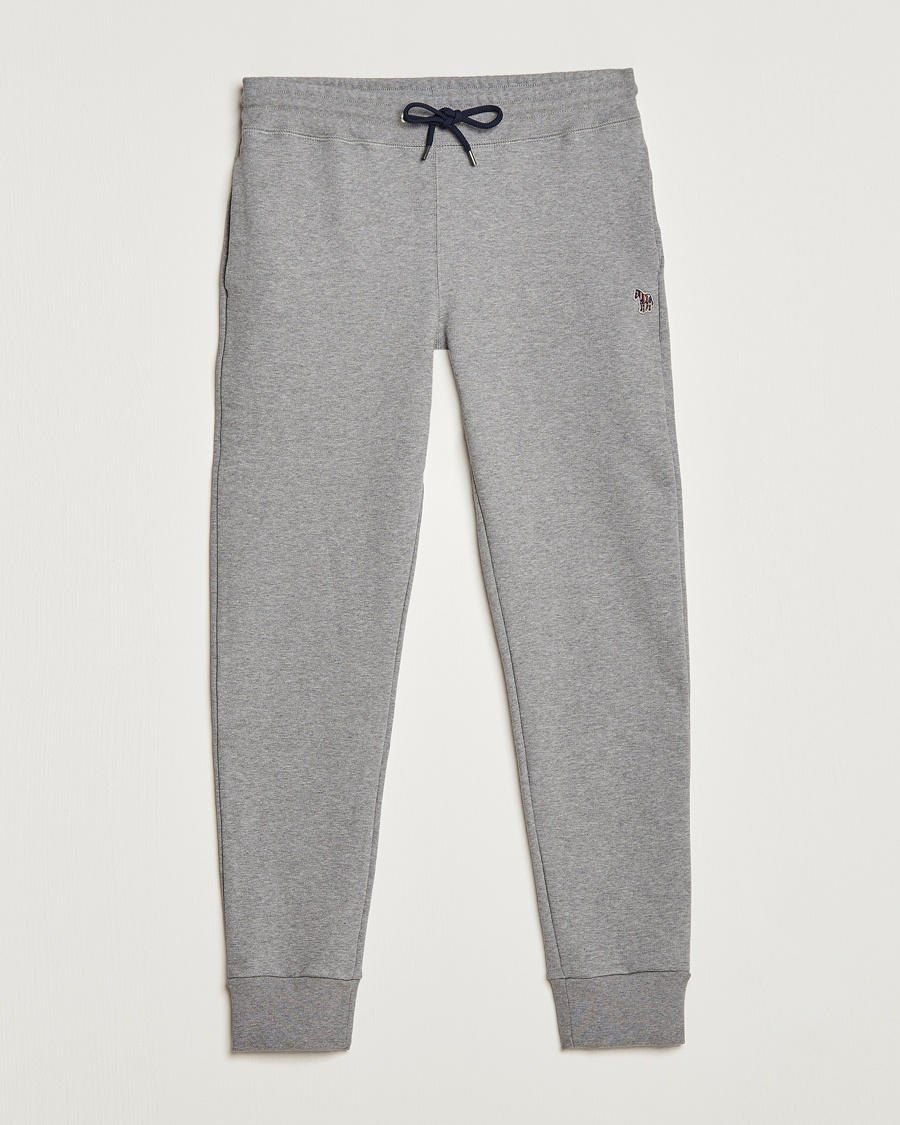 PS Paul Smith Zebra Organic Cotton Sweatpants Grey Melange – Grigio