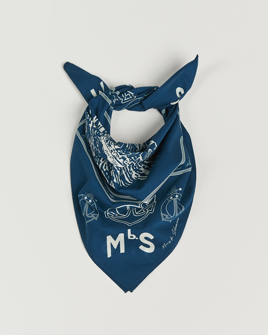 Merz b. Schwanen Merz b. SchwanenCotton BandanaInk Blue – Blu
