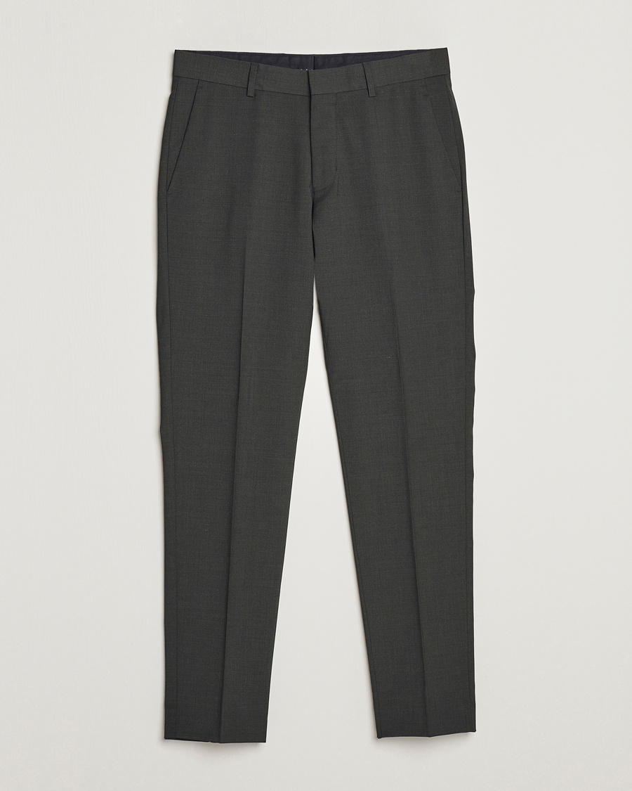 Tiger of Sweden Tenuta Wool Travel Suit Trousers Olive Extreme – Verde